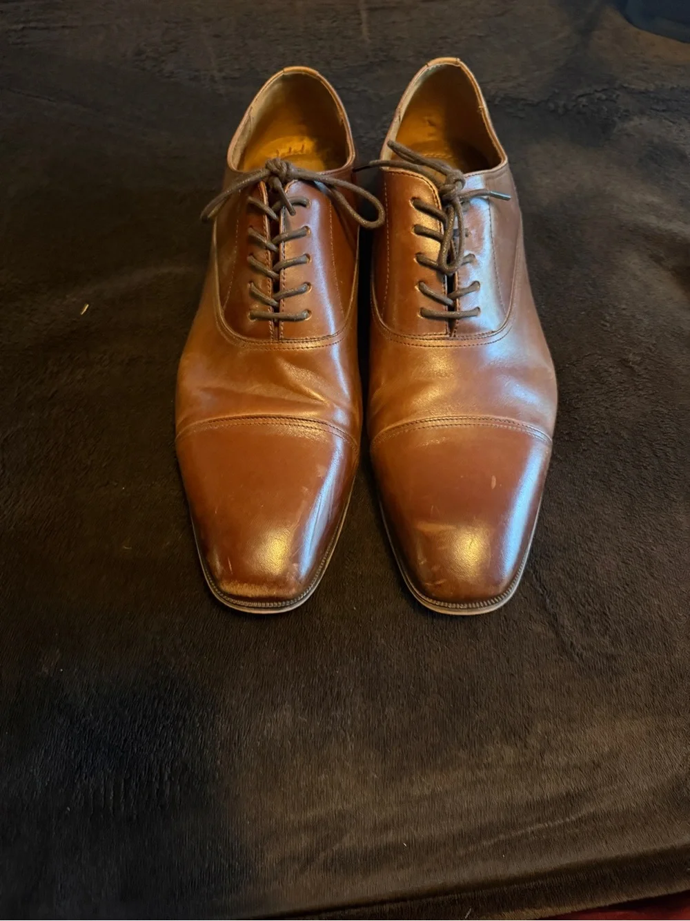 4 Pairs of Men's Black & Brown Leather Dress Shoes